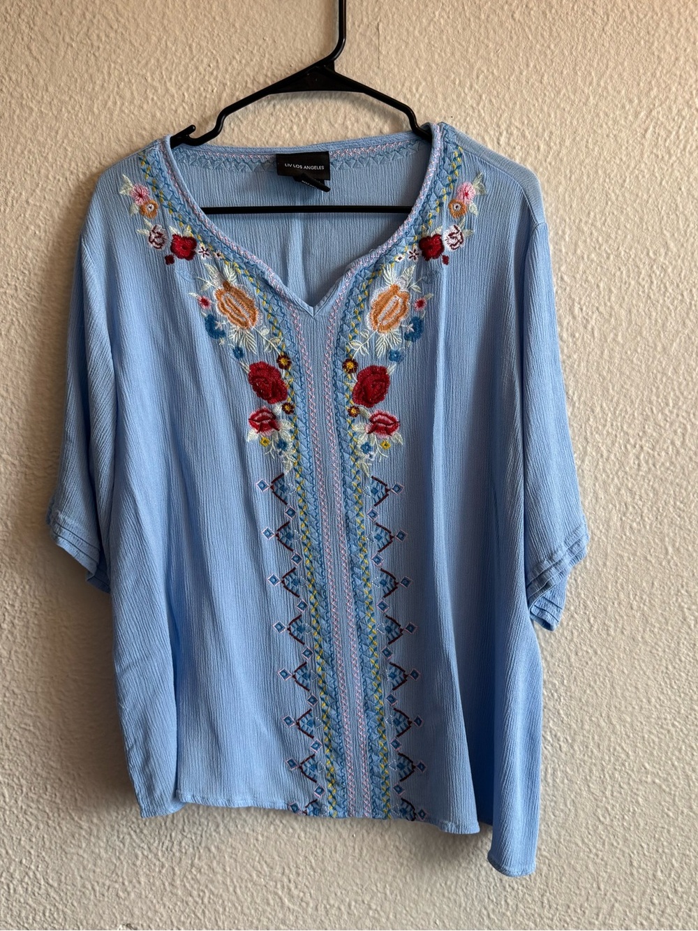 Liv Los Angeles Embroidered Top